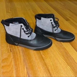 Men’s Black and Grey Sperry Weatherproof Boots